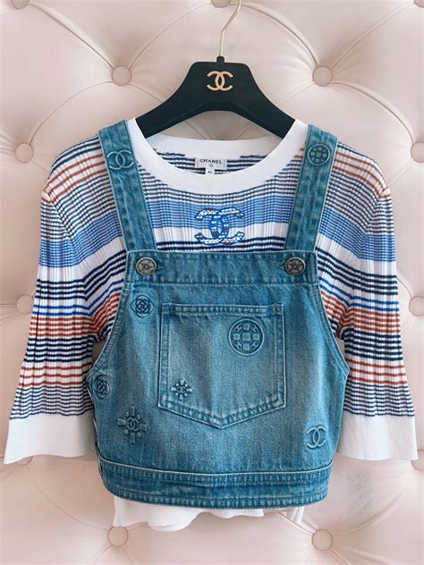 chanel denim top.